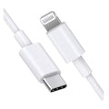 USB-C to Lightning Fast Charging and Data Transfer Cable for iPhone – White